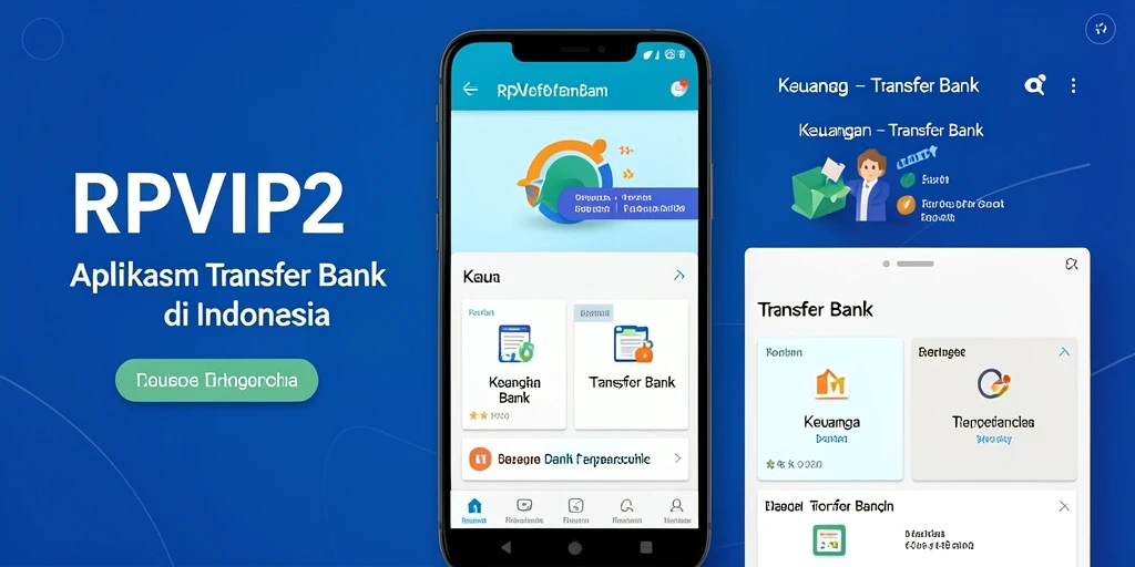Antarmuka aplikasi RPVIP2 yang sederhana dan praktis untuk Transfer Bank.