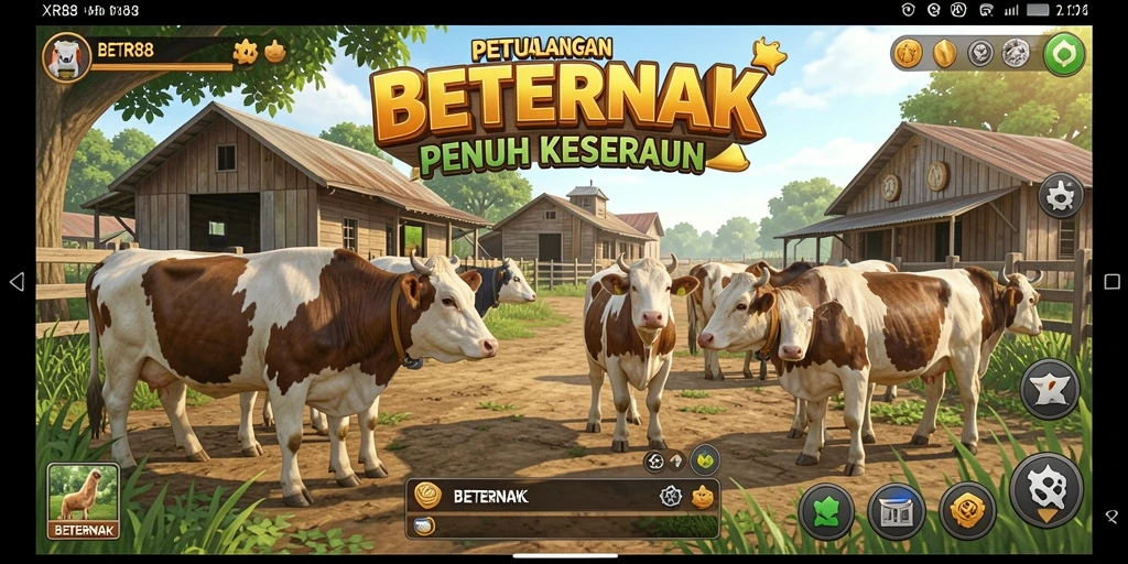 Antarmuka intuitif XR88 yang memudahkan beternak dengan berbagai tampilan menarik.